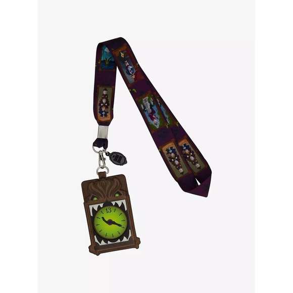 Loungefly Handbags - Loungefly Disney Haunted Mansion Stretching Room Portraits Lanyard & Cardholder
